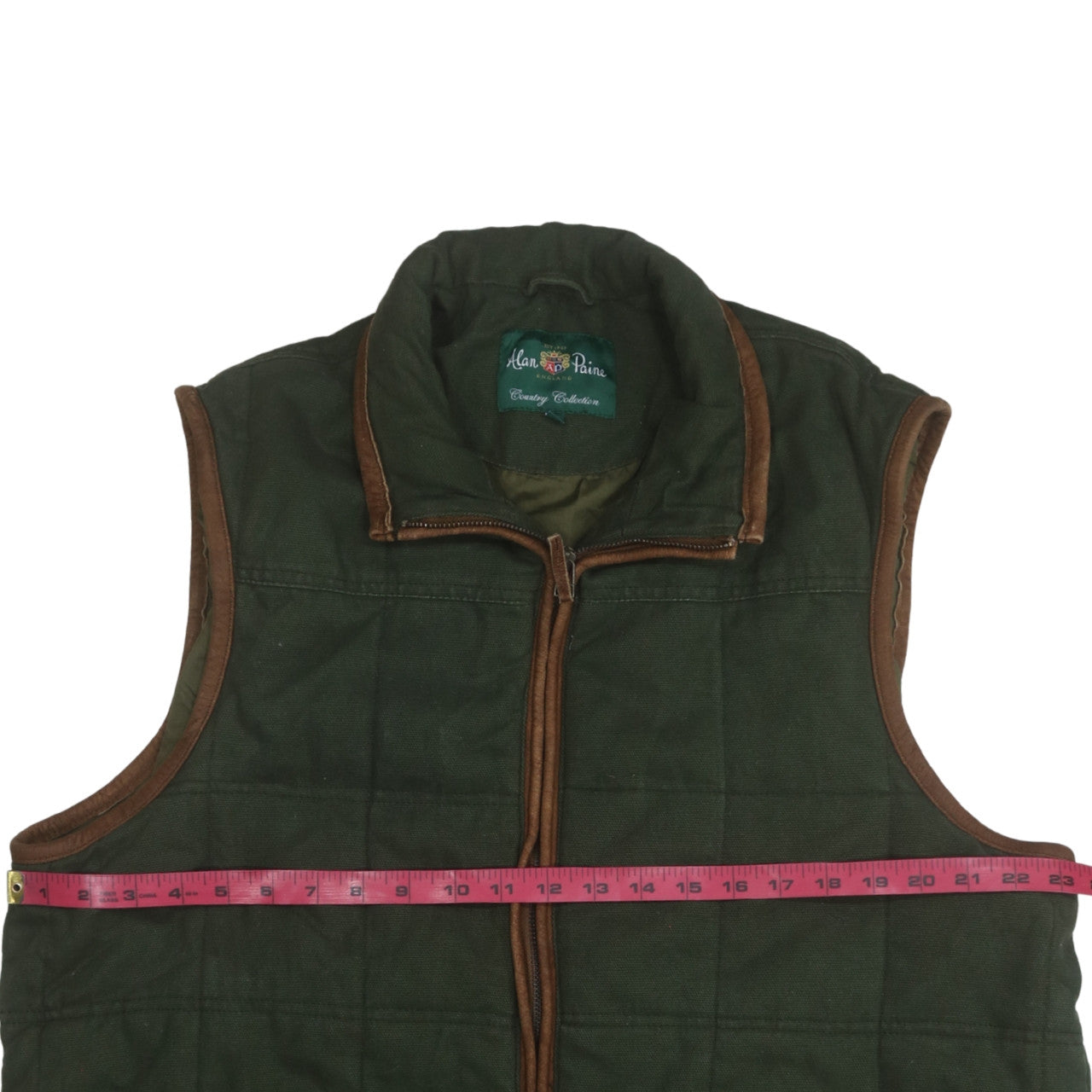 Mens UK Size 2XL Alan Paine Green Bodywarmer