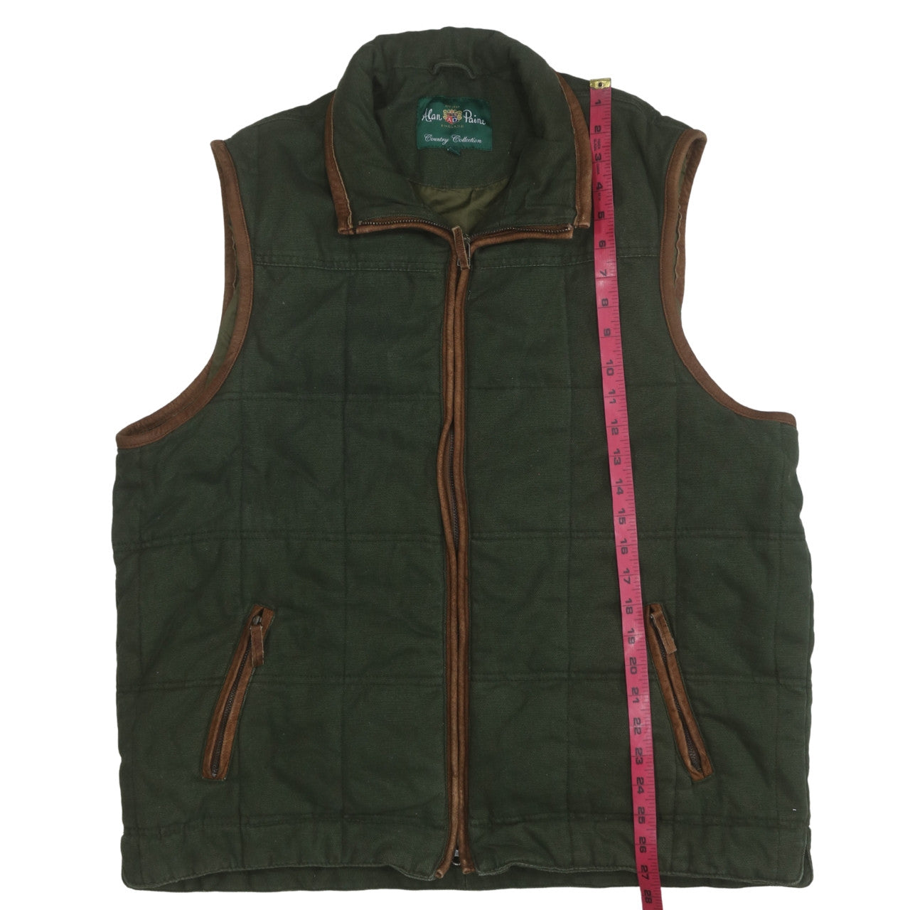 Mens UK Size 2XL Alan Paine Green Bodywarmer