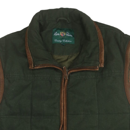 Mens UK Size 2XL Alan Paine Green Bodywarmer
