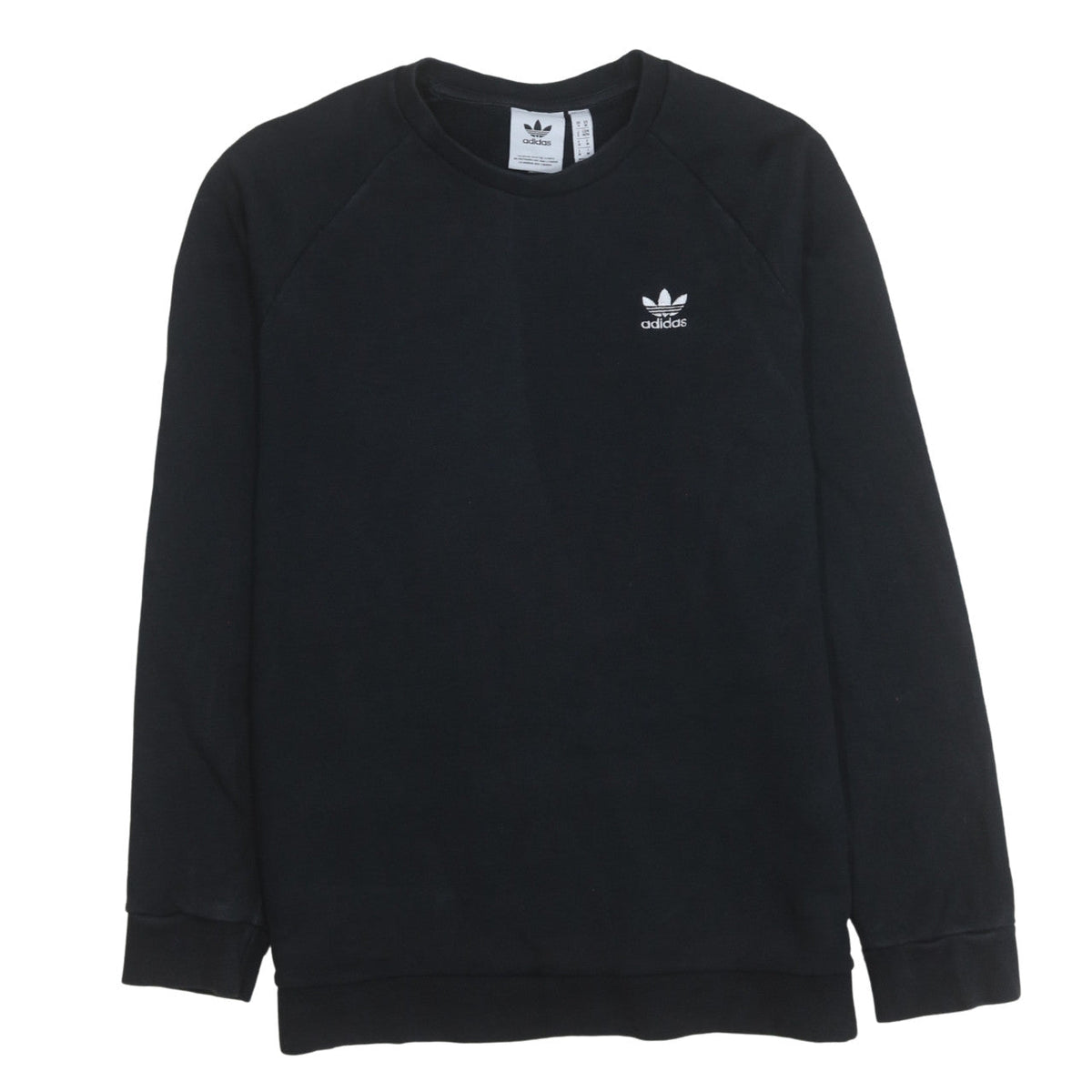 Mens UK Size M adidas Black Pullover Sweatshirt
