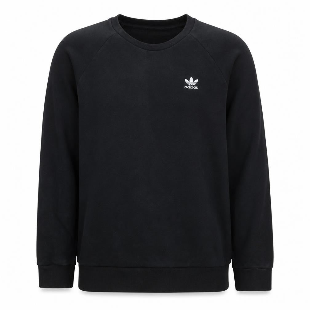 Mens UK Size M adidas Black Pullover Sweatshirt