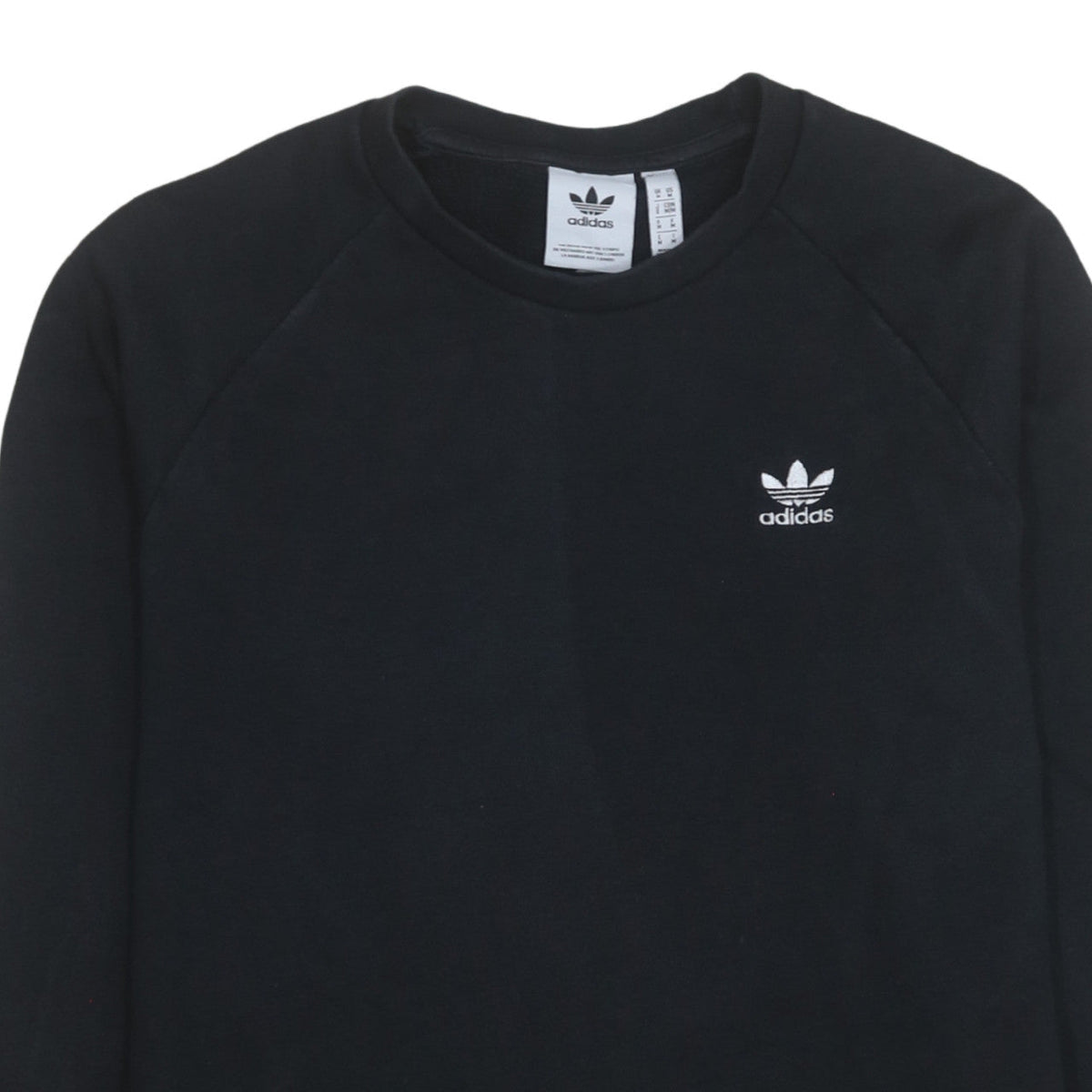 Mens UK Size M adidas Black Pullover Sweatshirt