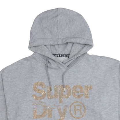 Womens UK Size 12 Superdry Grey Pullover Hoodie
