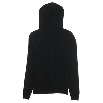 Womens UK Size XS Victoria's Secret PINK Black Full Zip Hoodie
