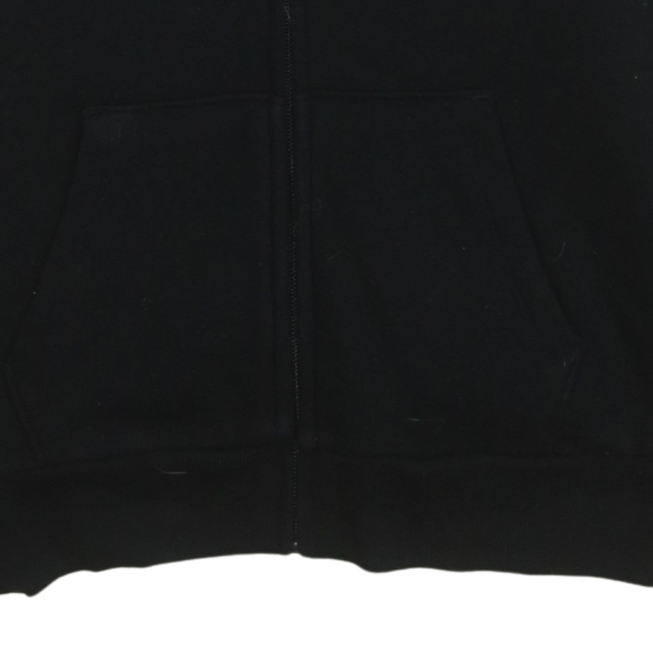 Womens UK Size XS Victoria's Secret PINK Black Full Zip Hoodie