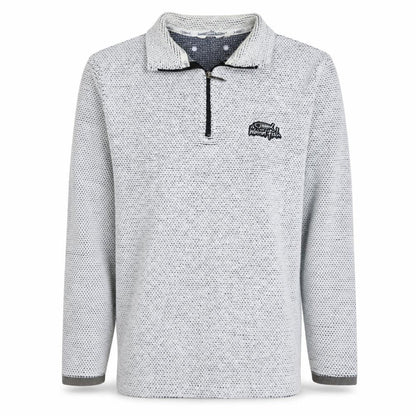 Mens UK Size S Weird Fish Grey 1/2 Zip Sweatshirt