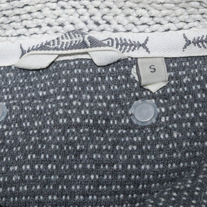 Mens UK Size S Weird Fish Grey 1/2 Zip Sweatshirt