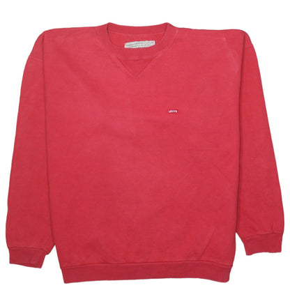 Womens UK Size M Levi's Red Pullover Sweatshirt