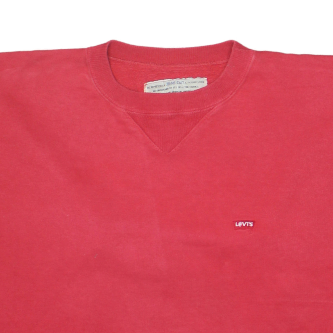 Womens UK Size M Levi's Red Pullover Sweatshirt