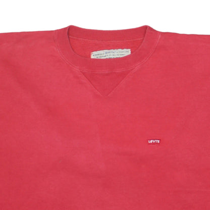 Womens UK Size M Levi's Red Pullover Sweatshirt