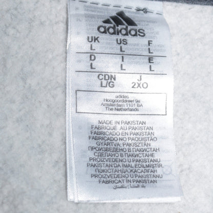 Mens UK Size L adidas Grey Pullover Hoodie
