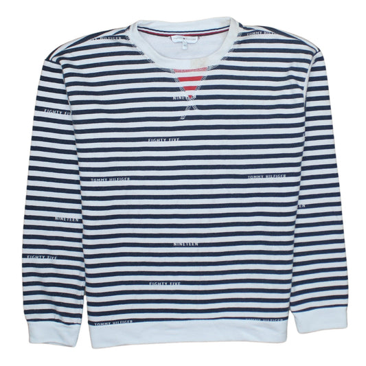 Womens UK Size XS Tommy Hilfiger Blue Pullover Sweatshirt