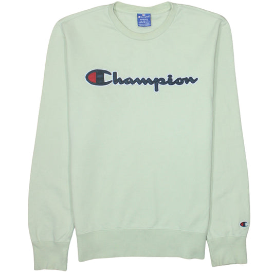 Womens UK Size M Champion Green Pullover Sweatshirt