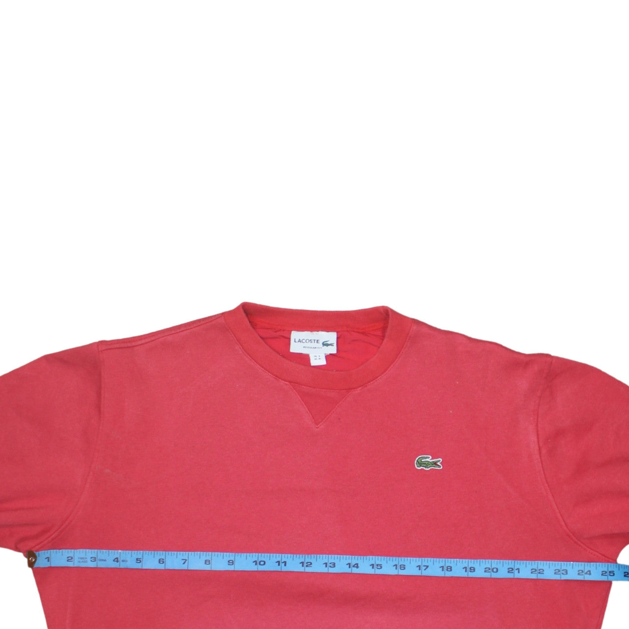 Mens UK Size M Lacoste Red Pullover Sweatshirt