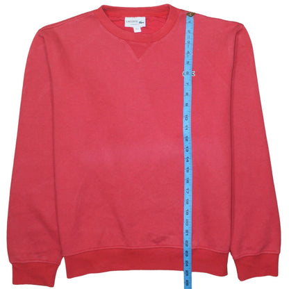 Mens UK Size M Lacoste Red Pullover Sweatshirt