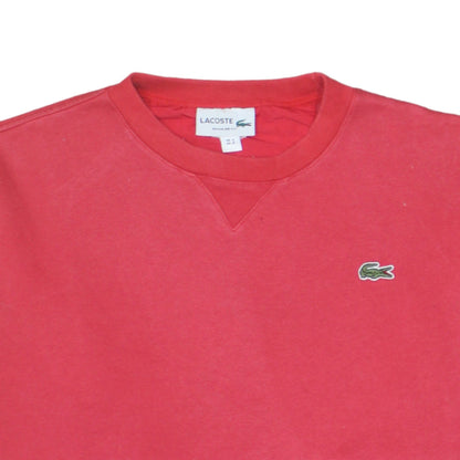 Mens UK Size M Lacoste Red Pullover Sweatshirt