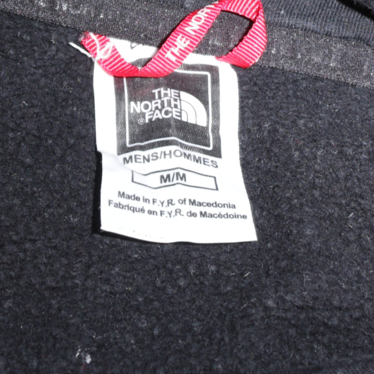 Mens UK Size M The North Face Black Pullover Hoodie