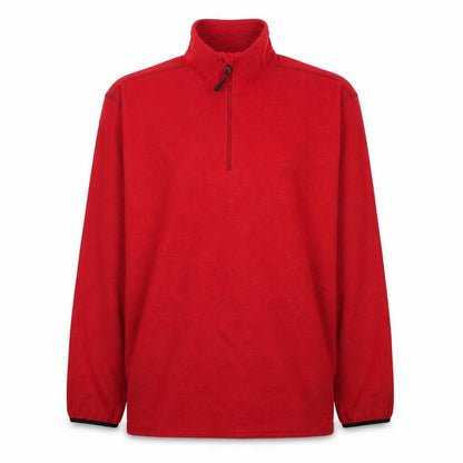 Mens UK Size 3XL Champion Red Henley Sweatshirt
