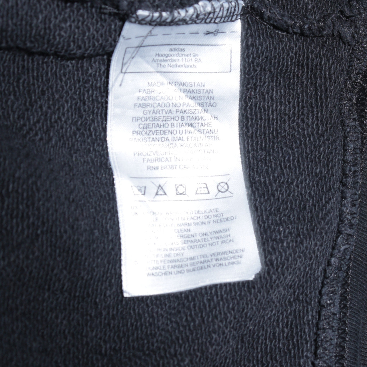 Womens UK Size 12 adidas Black Pullover Hoodie