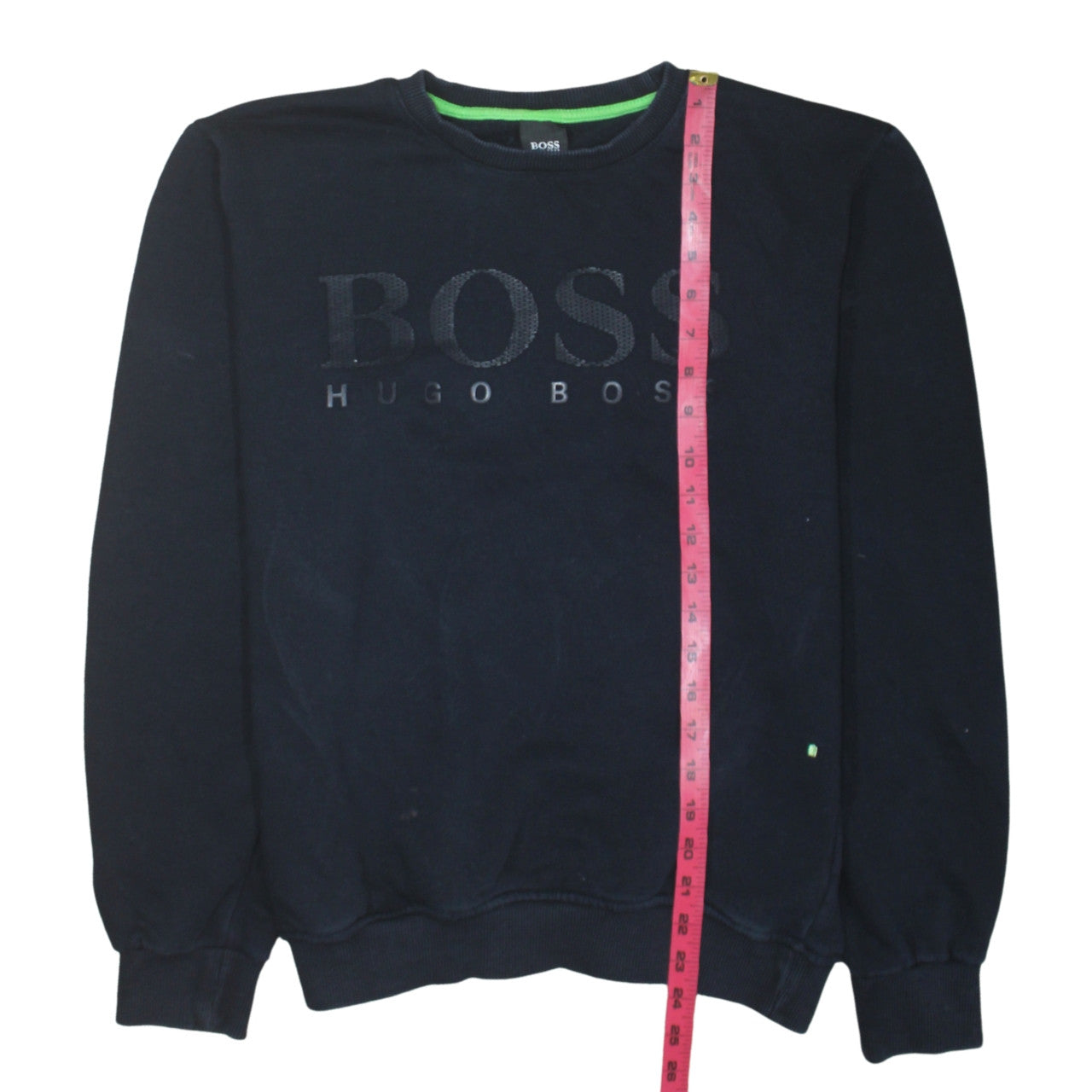 Mens UK Size L HUGO BOSS Black Pullover Sweatshirt