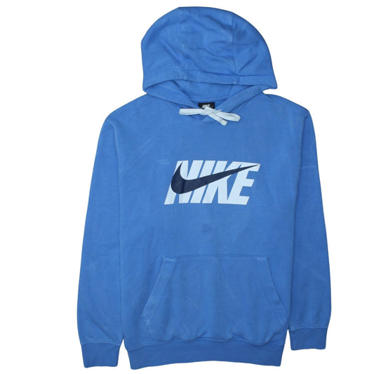 Mens UK Size L Nike Blue Pullover Hoodie