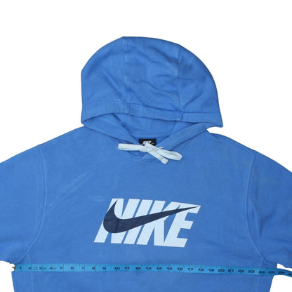 Mens UK Size L Nike Blue Pullover Hoodie