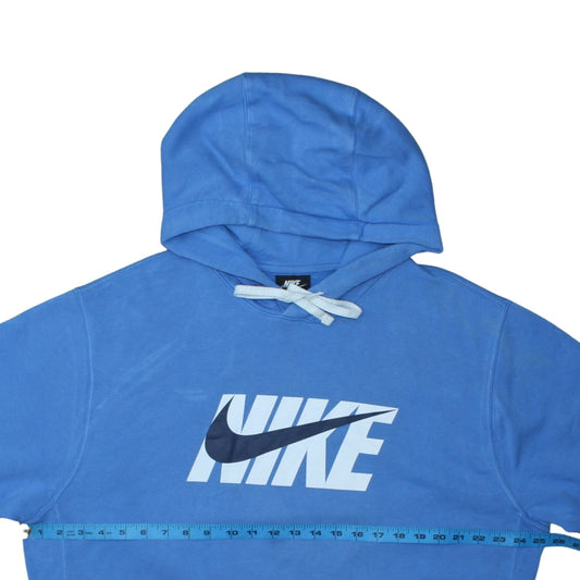 Mens UK Size L Nike Blue Pullover Hoodie