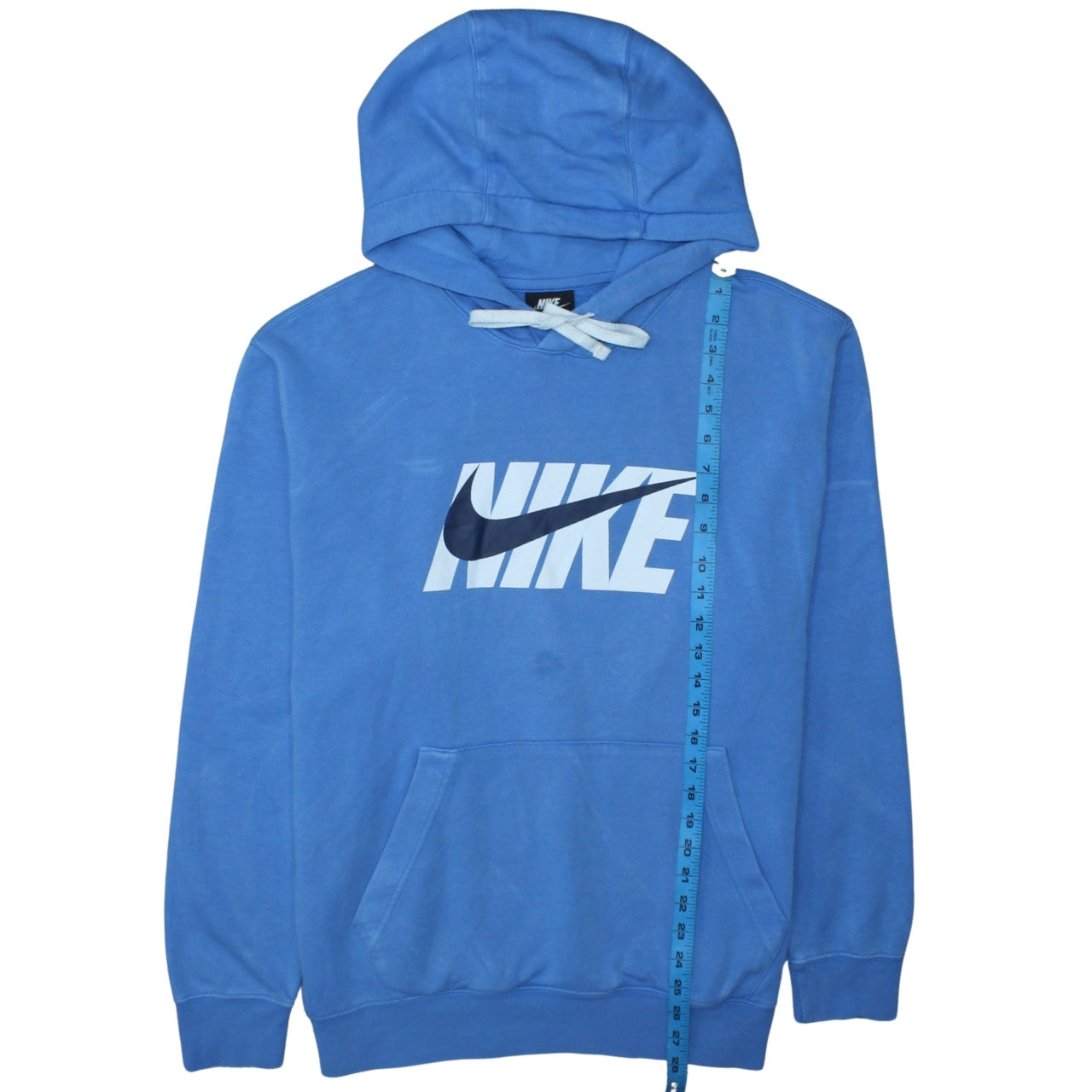 Mens UK Size L Nike Blue Pullover Hoodie
