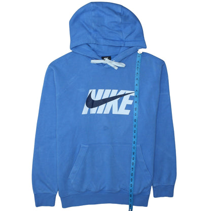 Mens UK Size L Nike Blue Pullover Hoodie