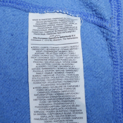 Mens UK Size L Nike Blue Pullover Hoodie