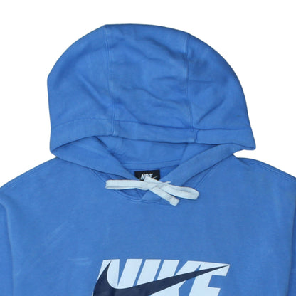 Mens UK Size L Nike Blue Pullover Hoodie