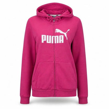 Womens UK Size 12 PUMA Pink Full Zip Hoodie