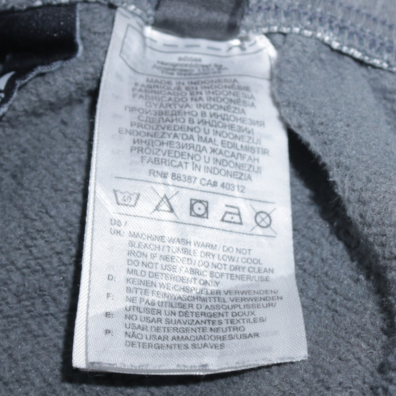 Mens UK Size XL adidas Regular Fit Jogger Grey Trousers