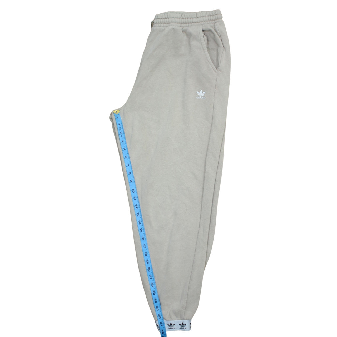 Womens UK Size 16 adidas Regular Fit Jogger Beige Trousers
