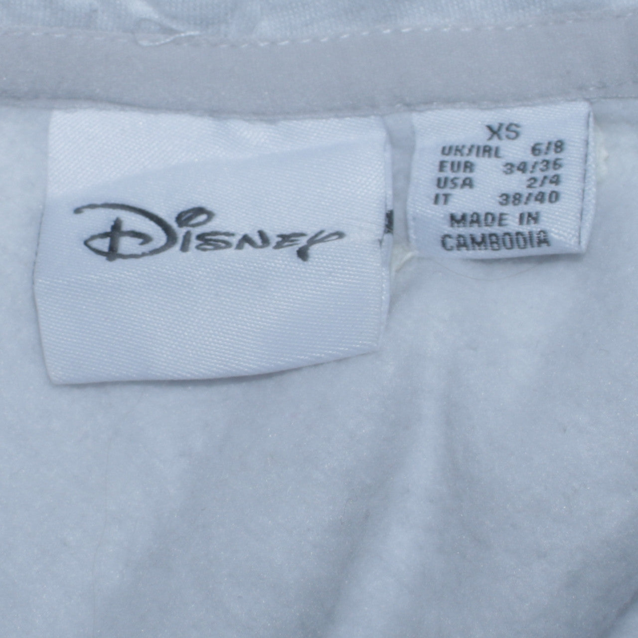Womens UK Size XS Disney Grey Pullover Hoodie