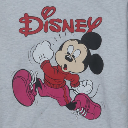 Womens UK Size XS Disney Grey Pullover Hoodie