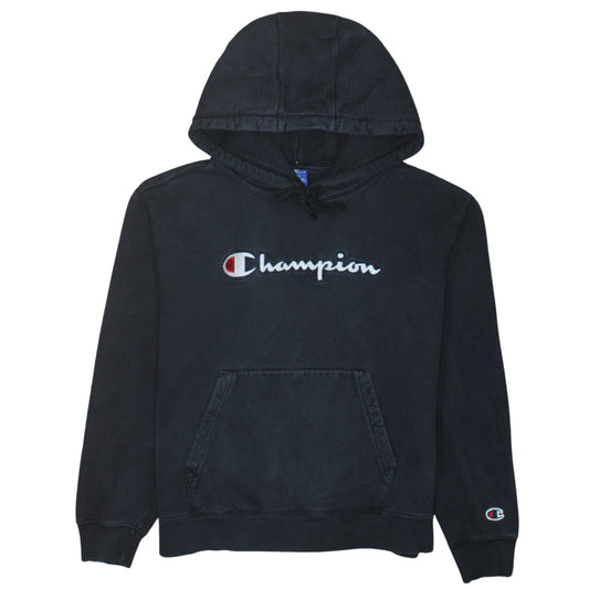 Mens UK Size S Champion Black Pullover Hoodie