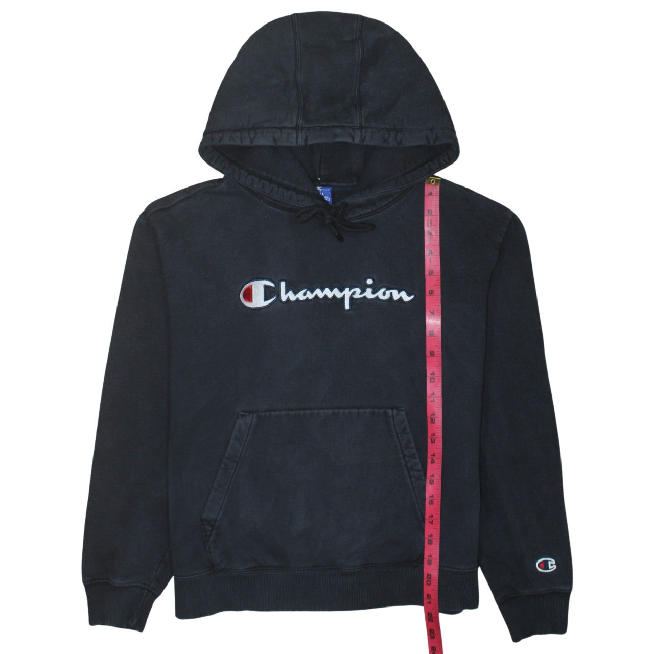Mens UK Size S Champion Black Pullover Hoodie