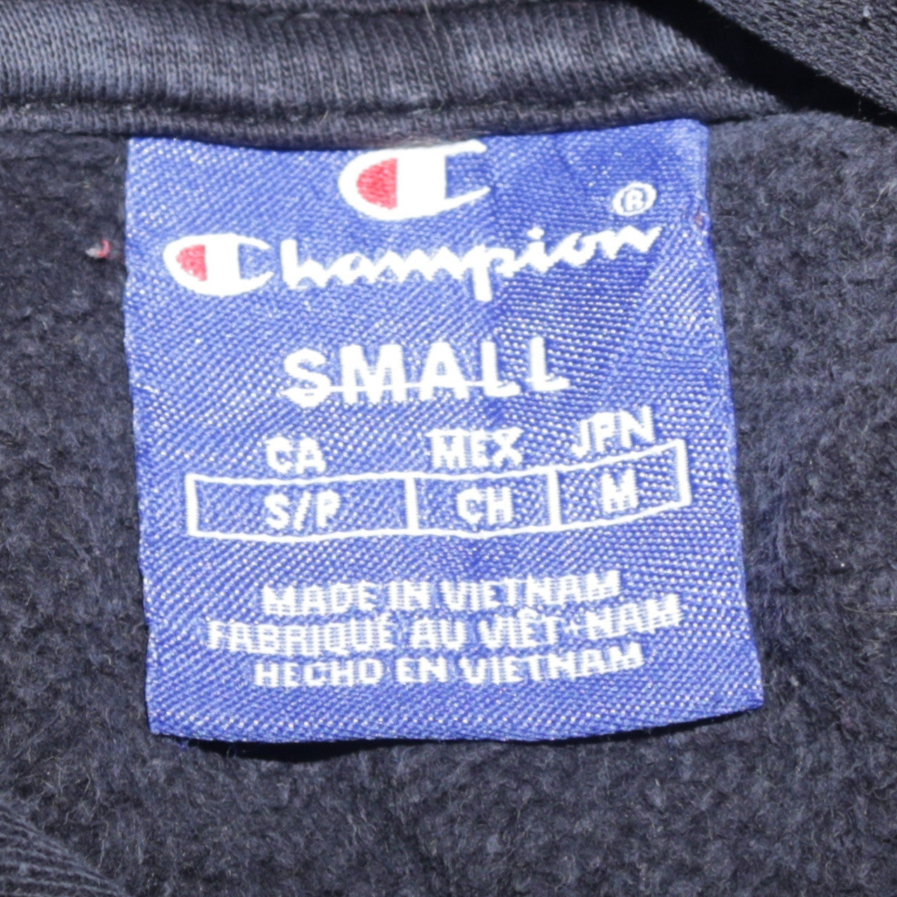 Mens UK Size S Champion Black Pullover Hoodie
