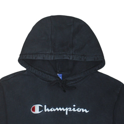 Mens UK Size S Champion Black Pullover Hoodie