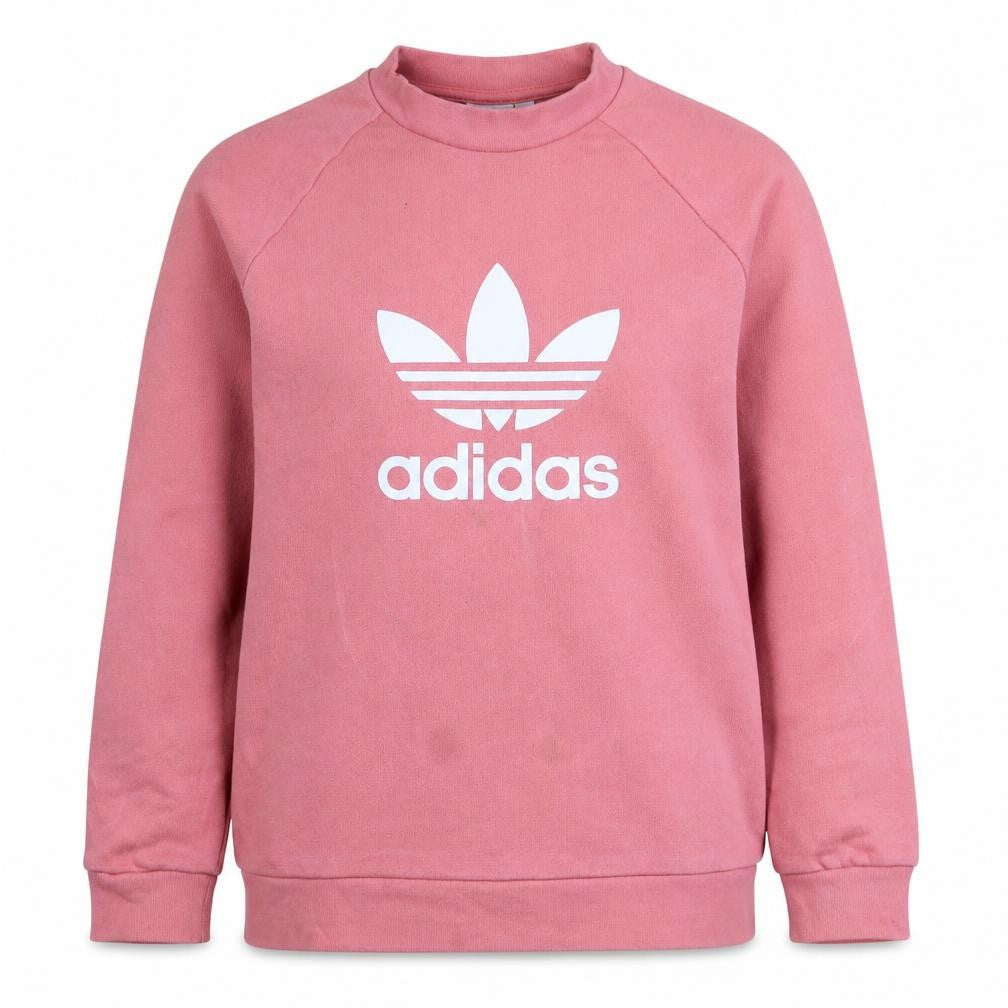 Womens UK Size S adidas Pink Pullover Sweatshirt
