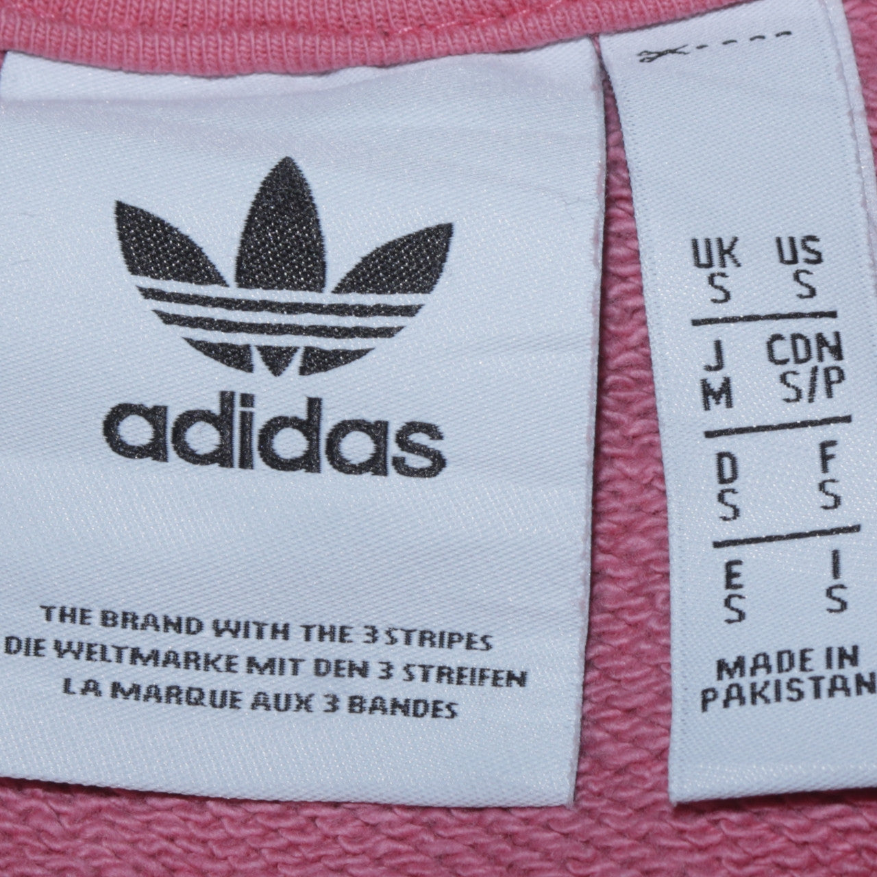 Womens UK Size S adidas Pink Pullover Sweatshirt