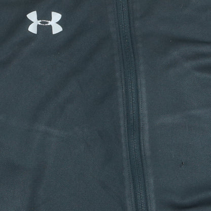 Under Armour Boys Black YXL Full Zip Sweatshirt Athletic Loose Fit
