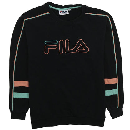 Womens UK Size 12 FILA Black Pullover Sweatshirt