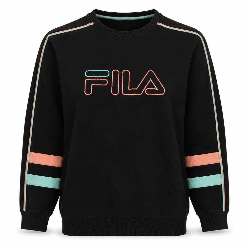 Womens UK Size 12 FILA Black Pullover Sweatshirt