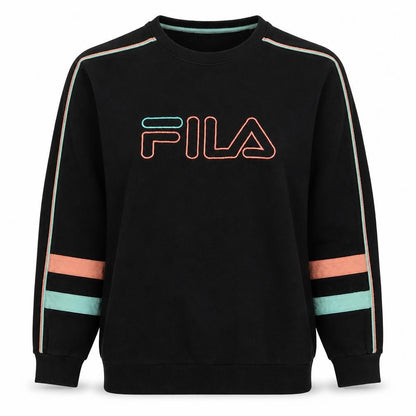 Womens UK Size 12 FILA Black Pullover Sweatshirt