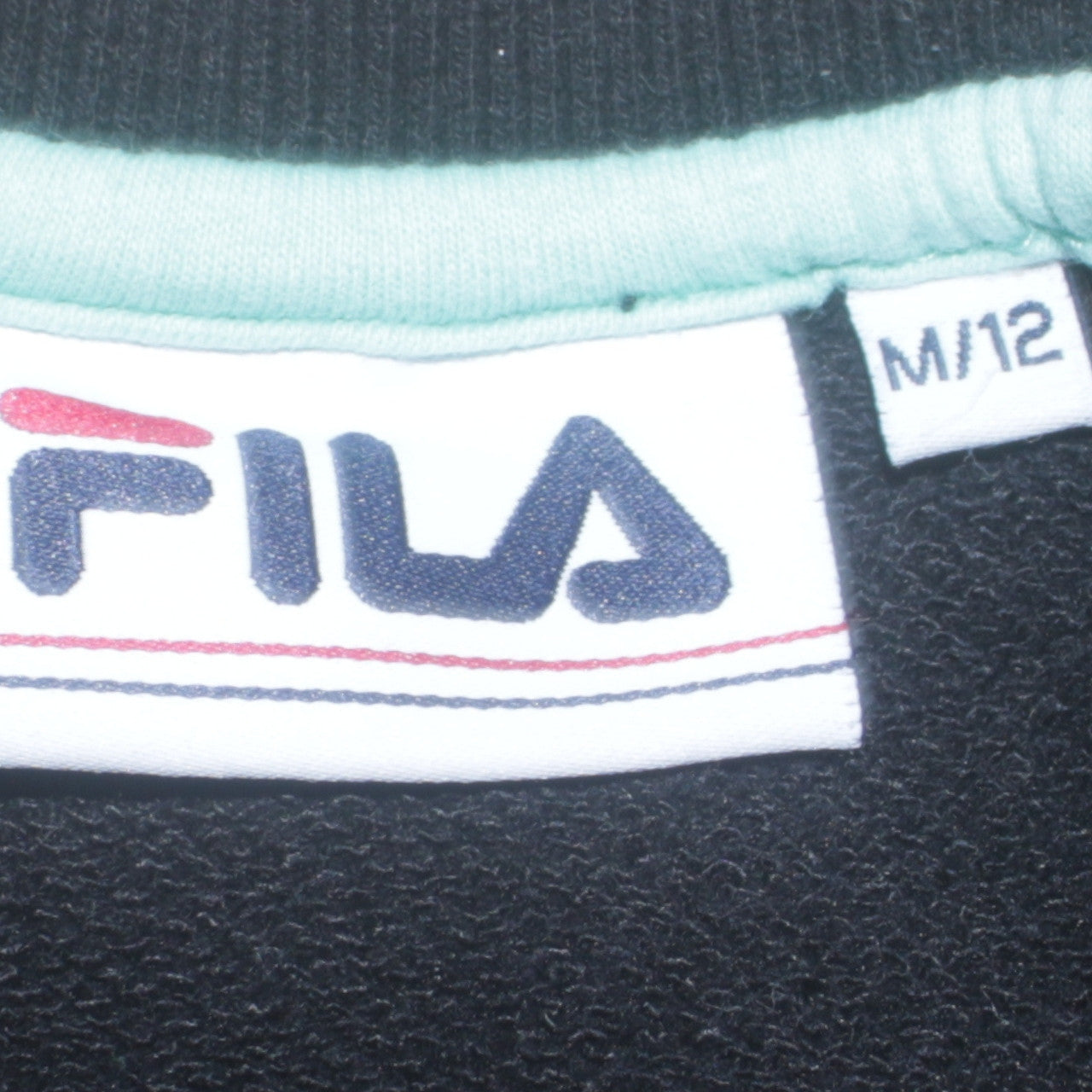 Womens UK Size 12 FILA Black Pullover Sweatshirt