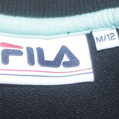 Womens UK Size 12 FILA Black Pullover Sweatshirt