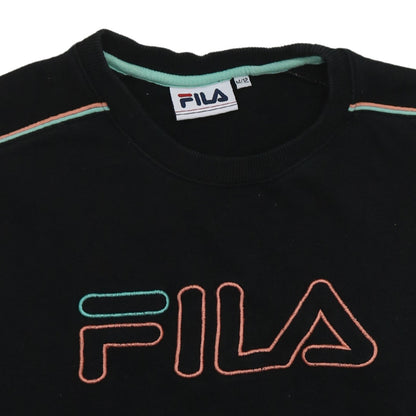 Womens UK Size 12 FILA Black Pullover Sweatshirt