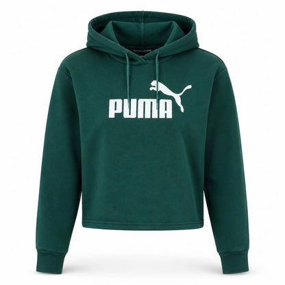 Womens UK Size XS PUMA Green Pullover Hoodie